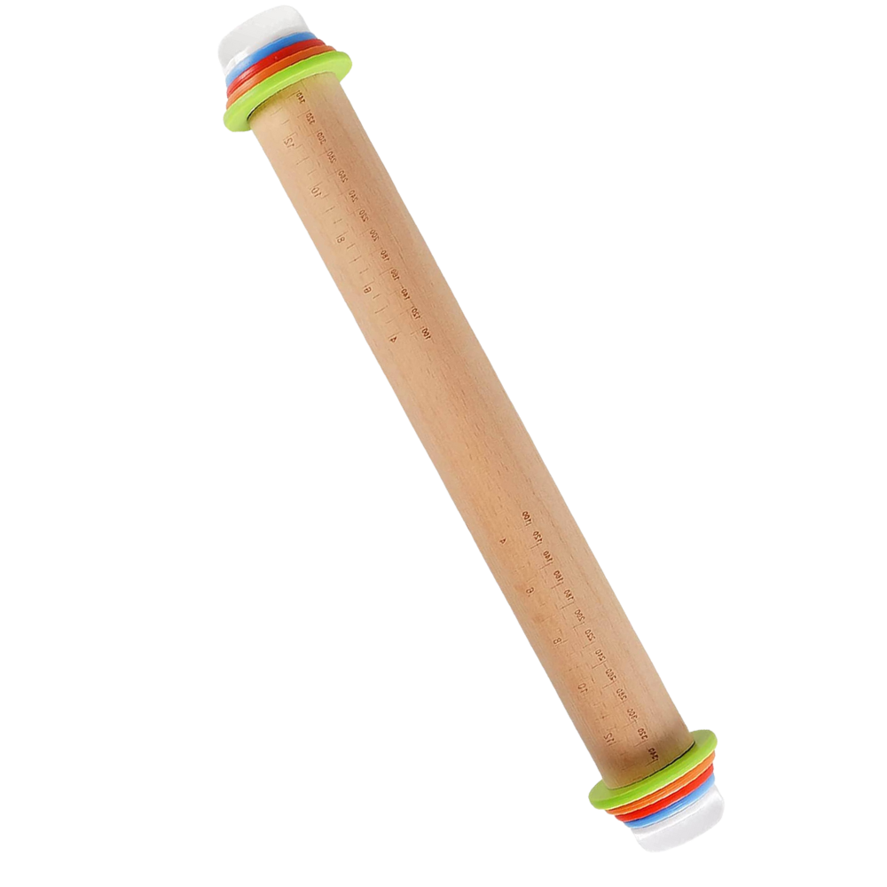 Rouleau à Pâtisserie Ajustable -Bois - Ozerty