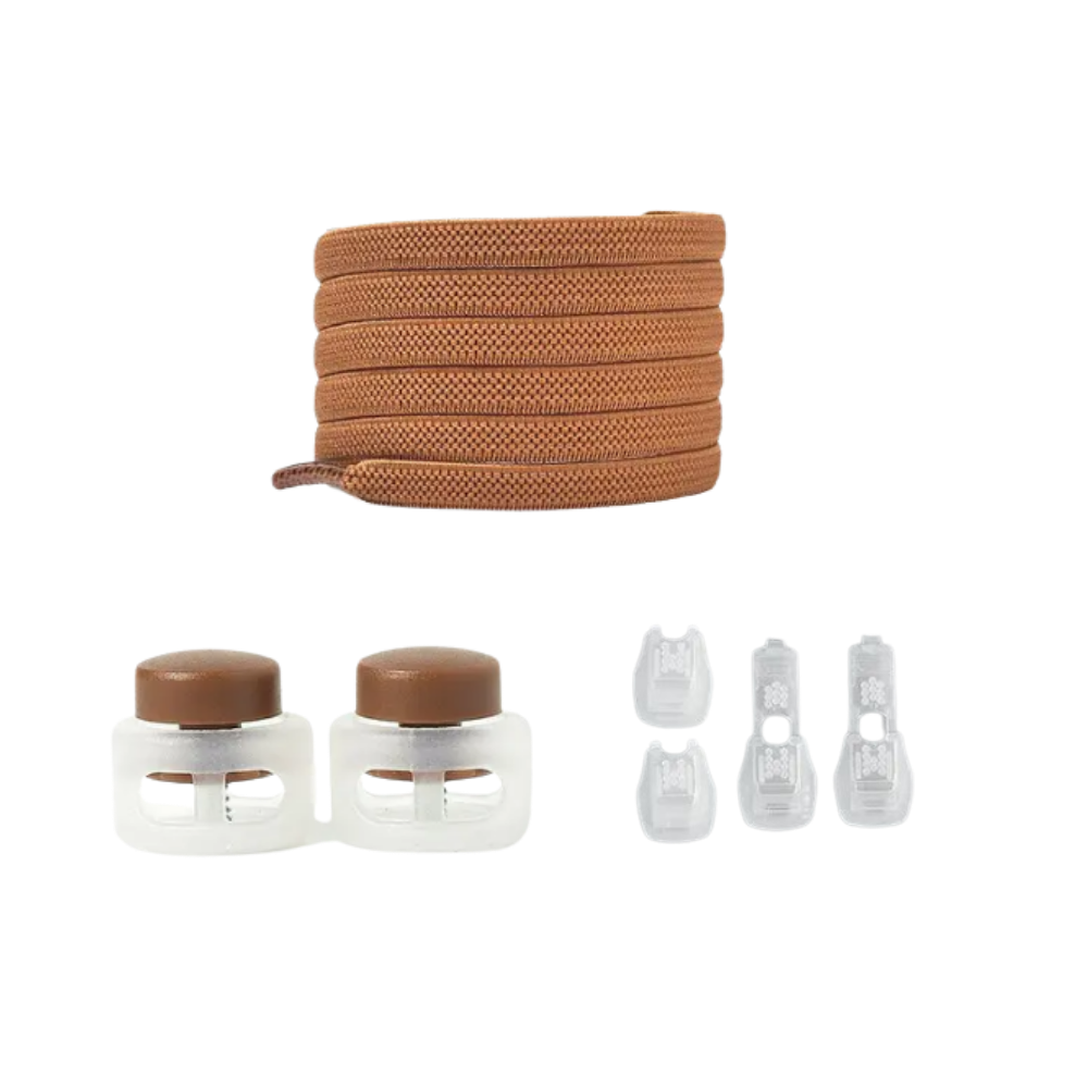 Lacets de fermeture sûrs et à la mode
-Marron - Ozerty