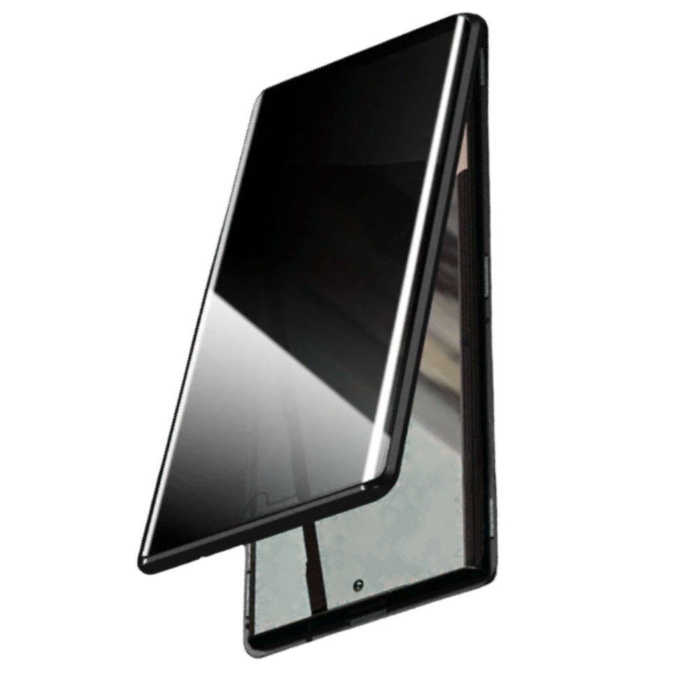 Coque de téléphone Samsung et verre de confidentialité -Noir - Ozerty