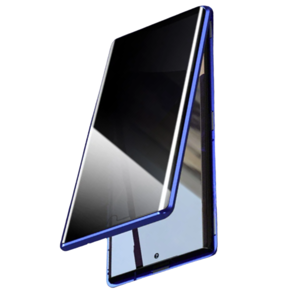 Coque de téléphone Samsung et verre de confidentialité -Bleu - Ozerty