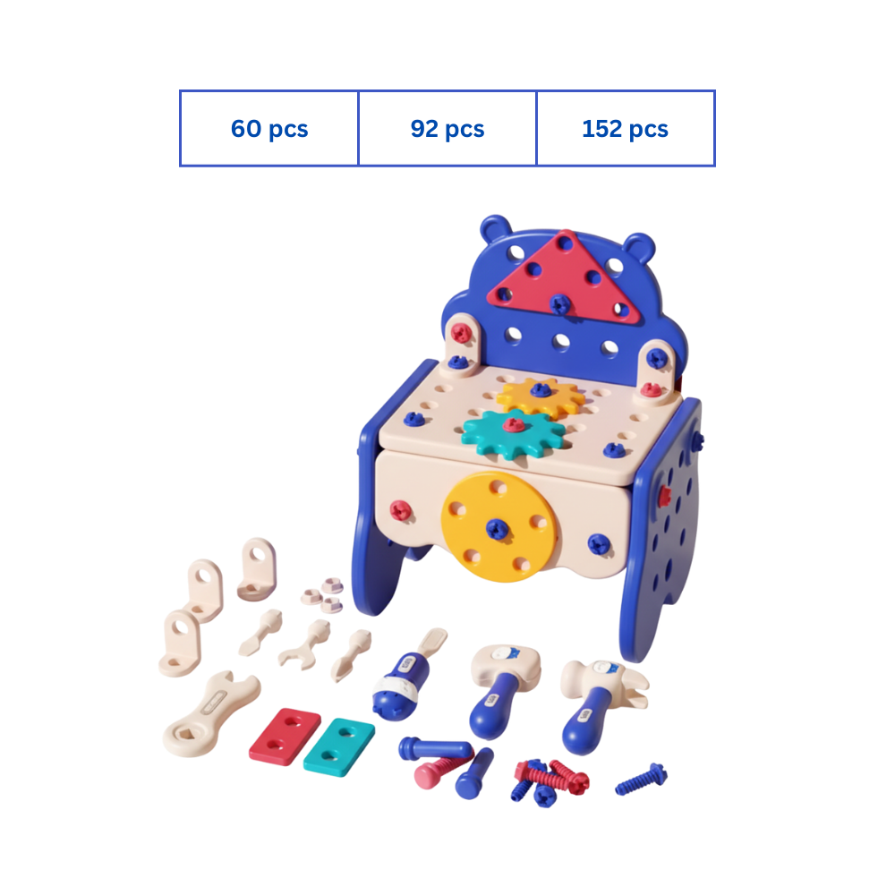 Jouet puzzle à vis avec boîte à outils bricolage - Ozerty