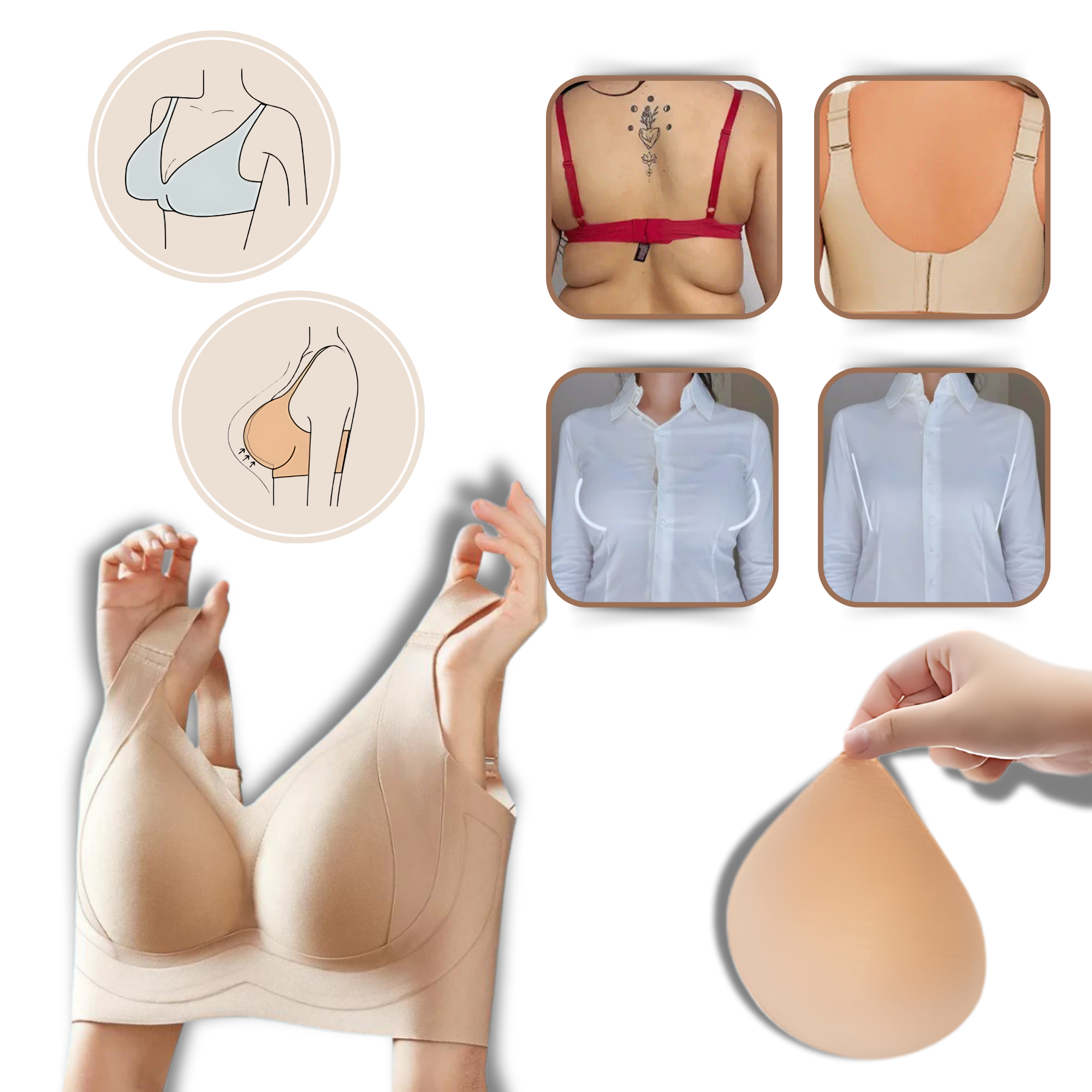 Soutien-gorge respirant sans couture
- Ozerty