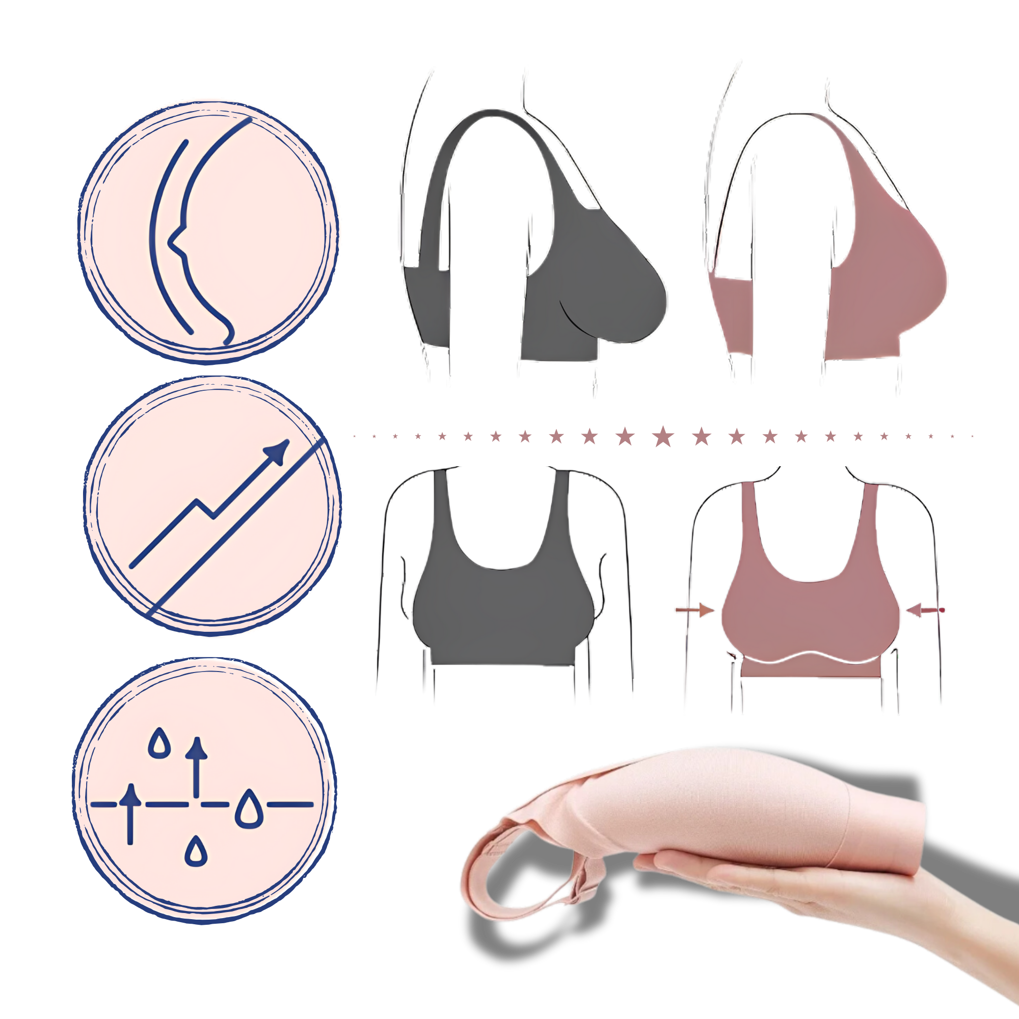 Soutien-gorge respirant sans couture
- Ozerty