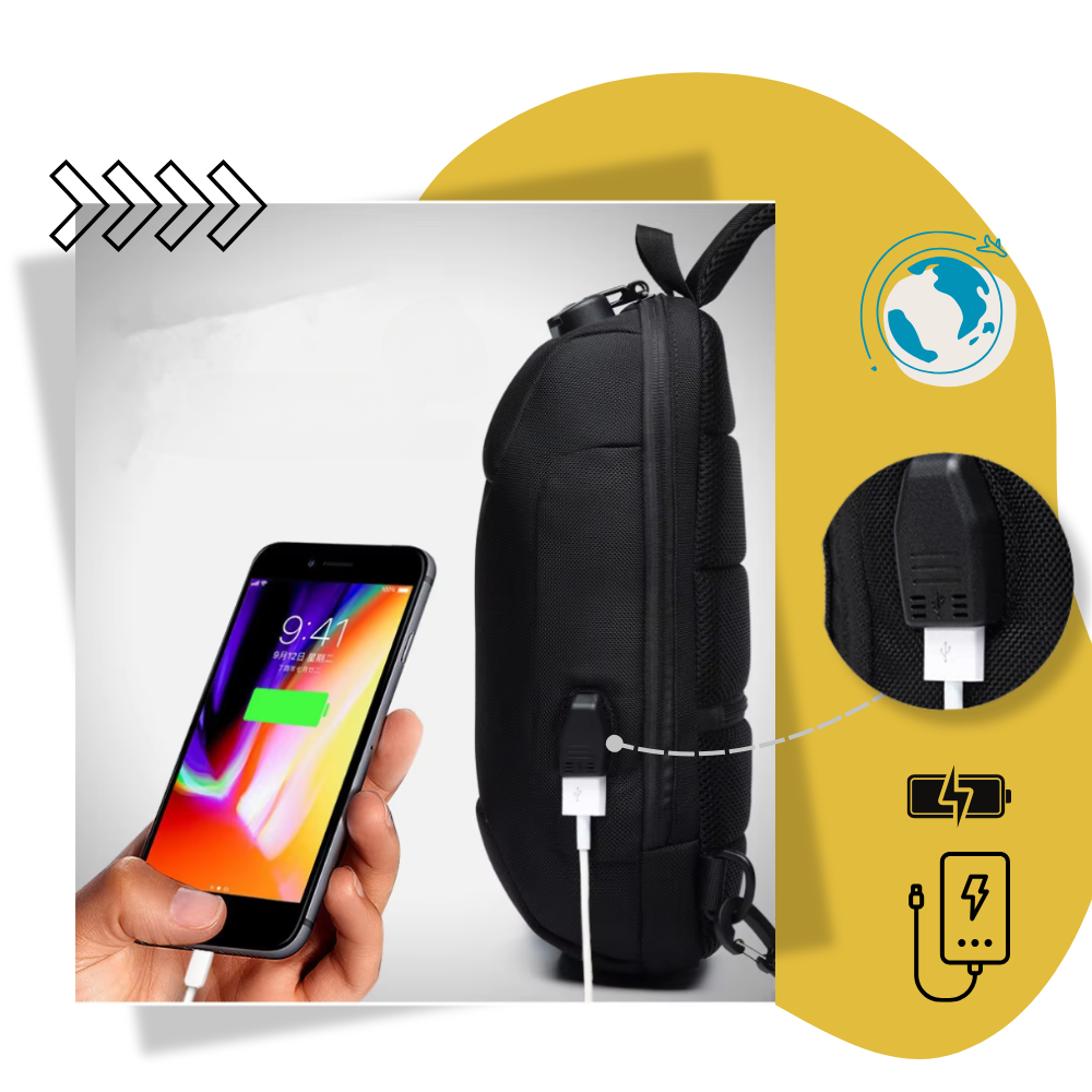 Sac à bandoulière antivol - Ozerty