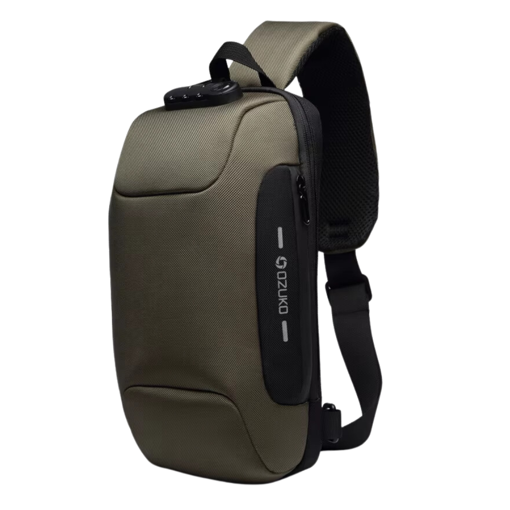 Sac à bandoulière antivol -Vert - Ozerty