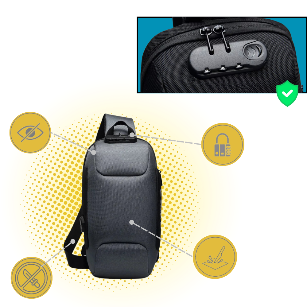 Sac à bandoulière antivol - Ozerty