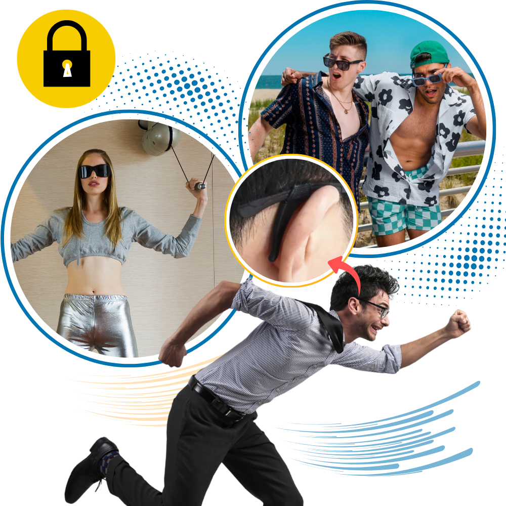 Crochets antidérapants pour lunettes - Ozerty