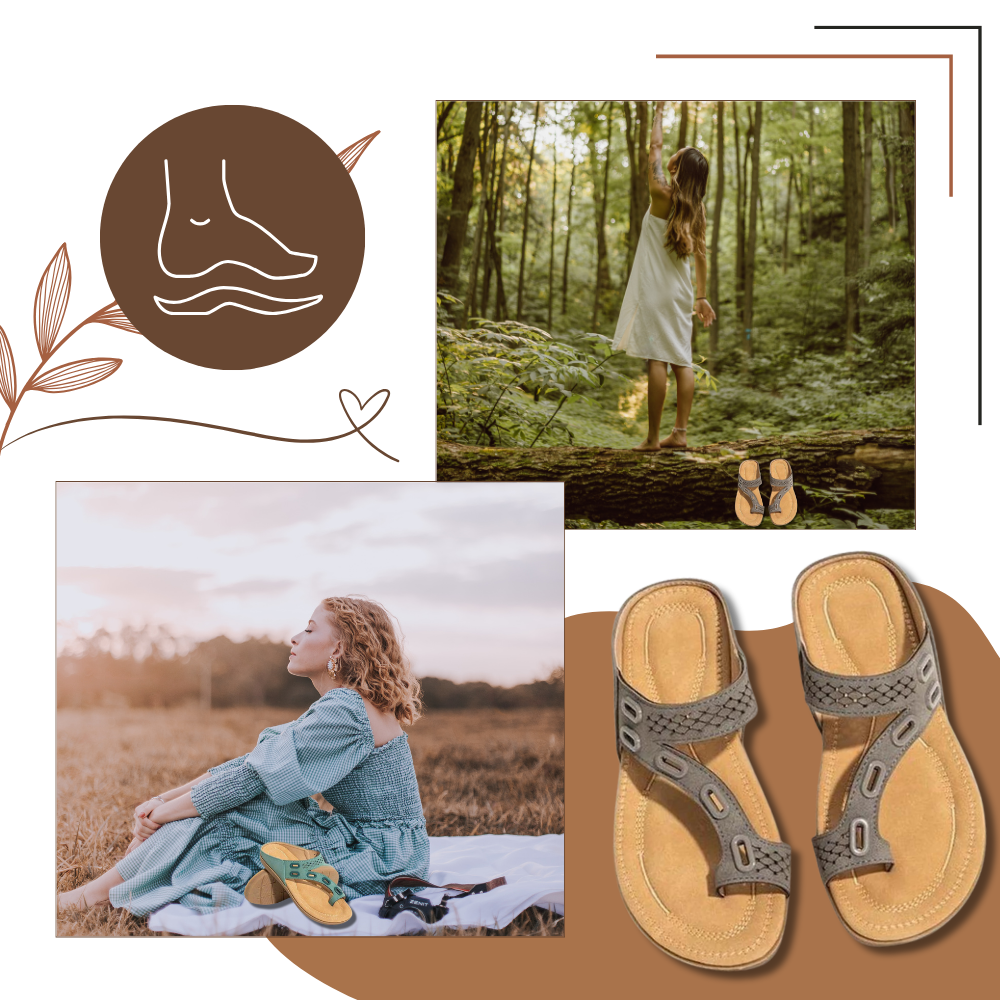 Sandales orthopédiques à absorption de chocs - Ozerty