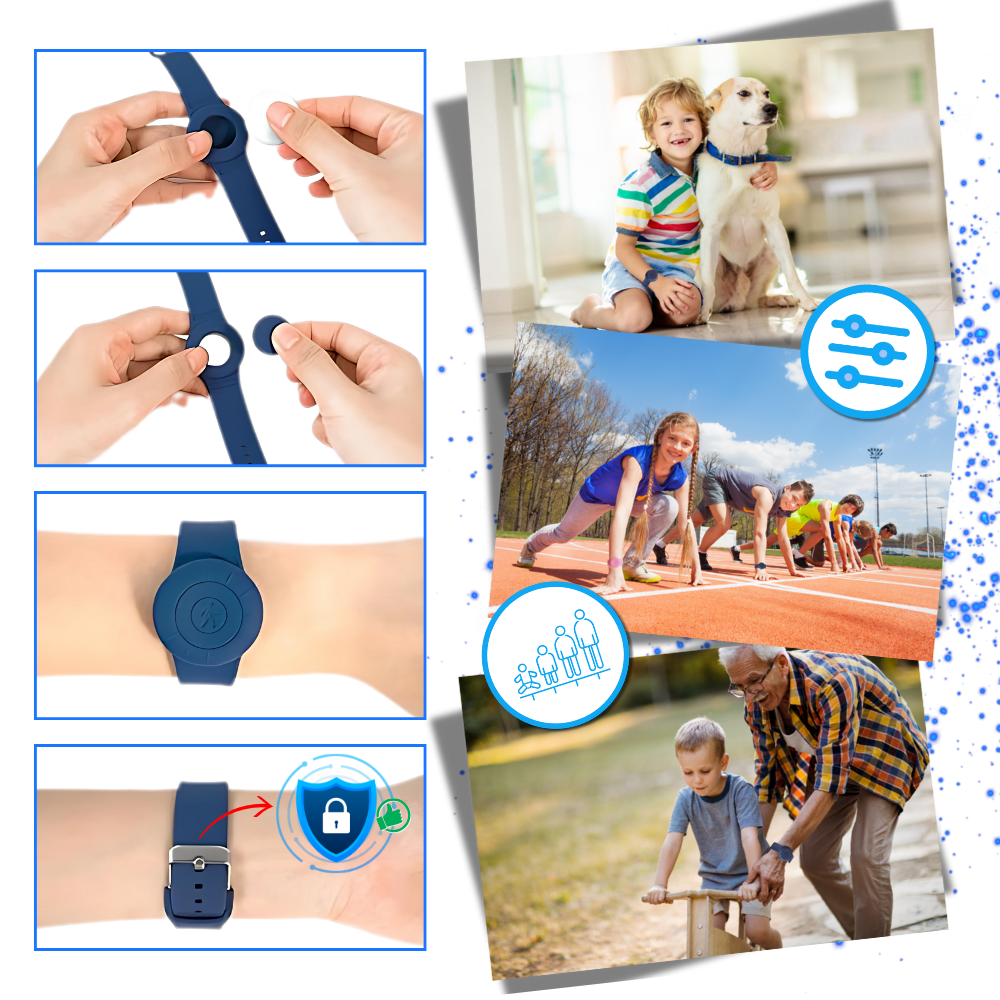 Montre AirTag en silicone - Ozerty