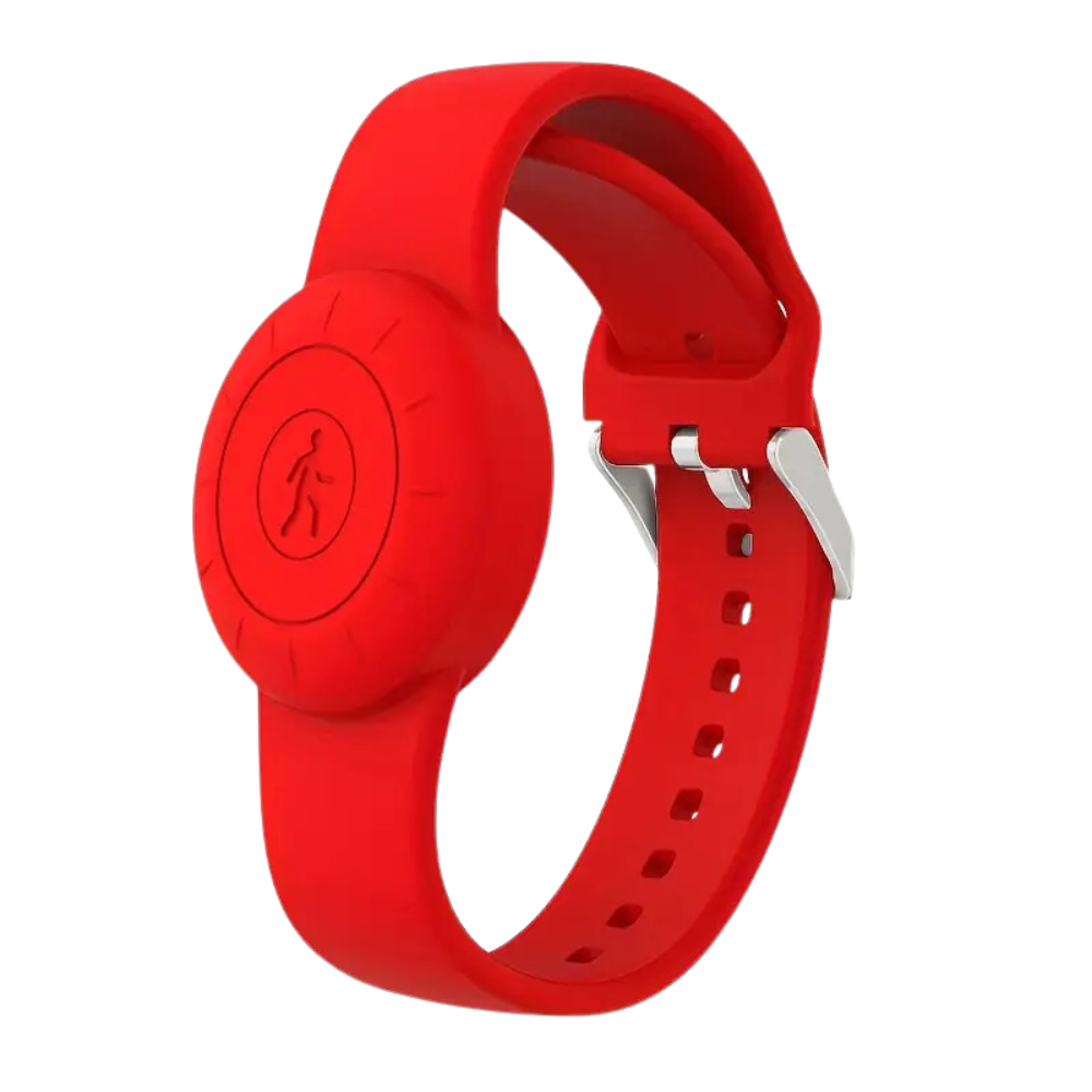 Montre AirTag en silicone -Rouge - Ozerty