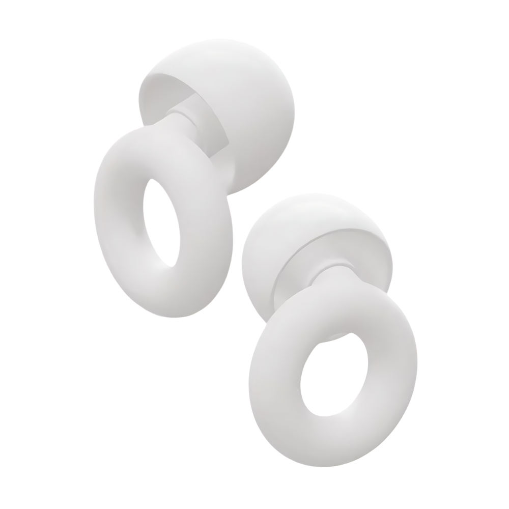 Bouchons d'oreille en silicone -Blanc - Ozerty