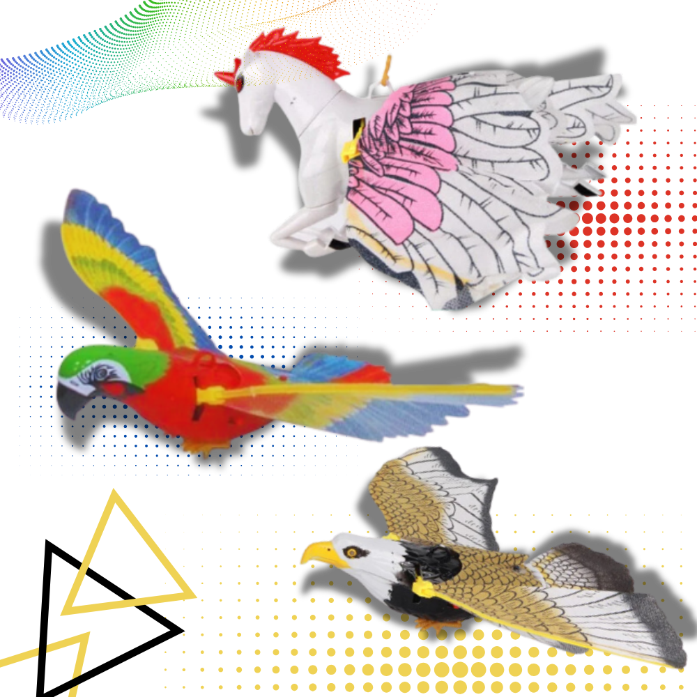 Jouet oiseau volant pour chat à suspendre
 - Ozerty