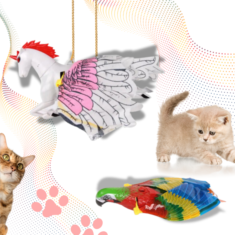 Jouet oiseau volant pour chat à suspendre
 - Ozerty