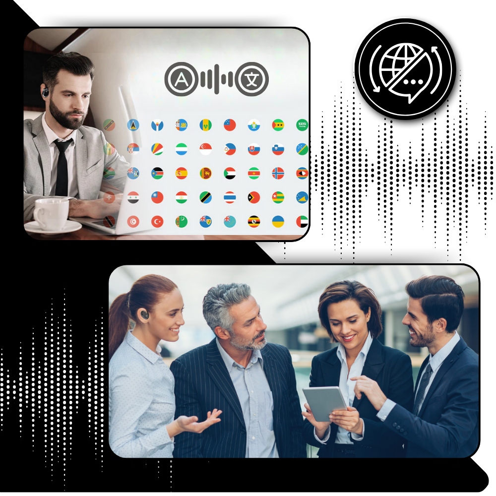 Écouteurs de traduction Bluetooth - Ozerty