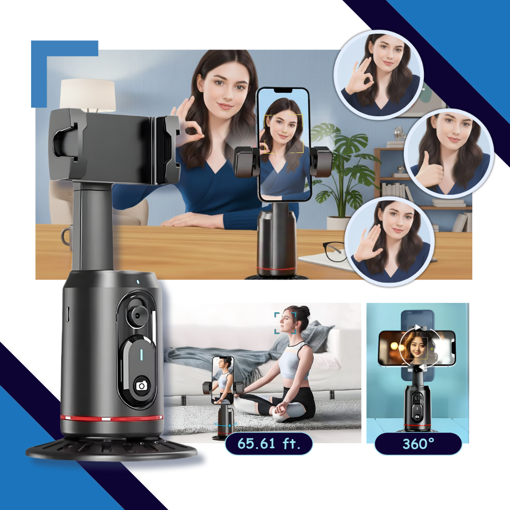 Support pour téléphone intelligent avec stabilisateur et suivi IA - Ozerty