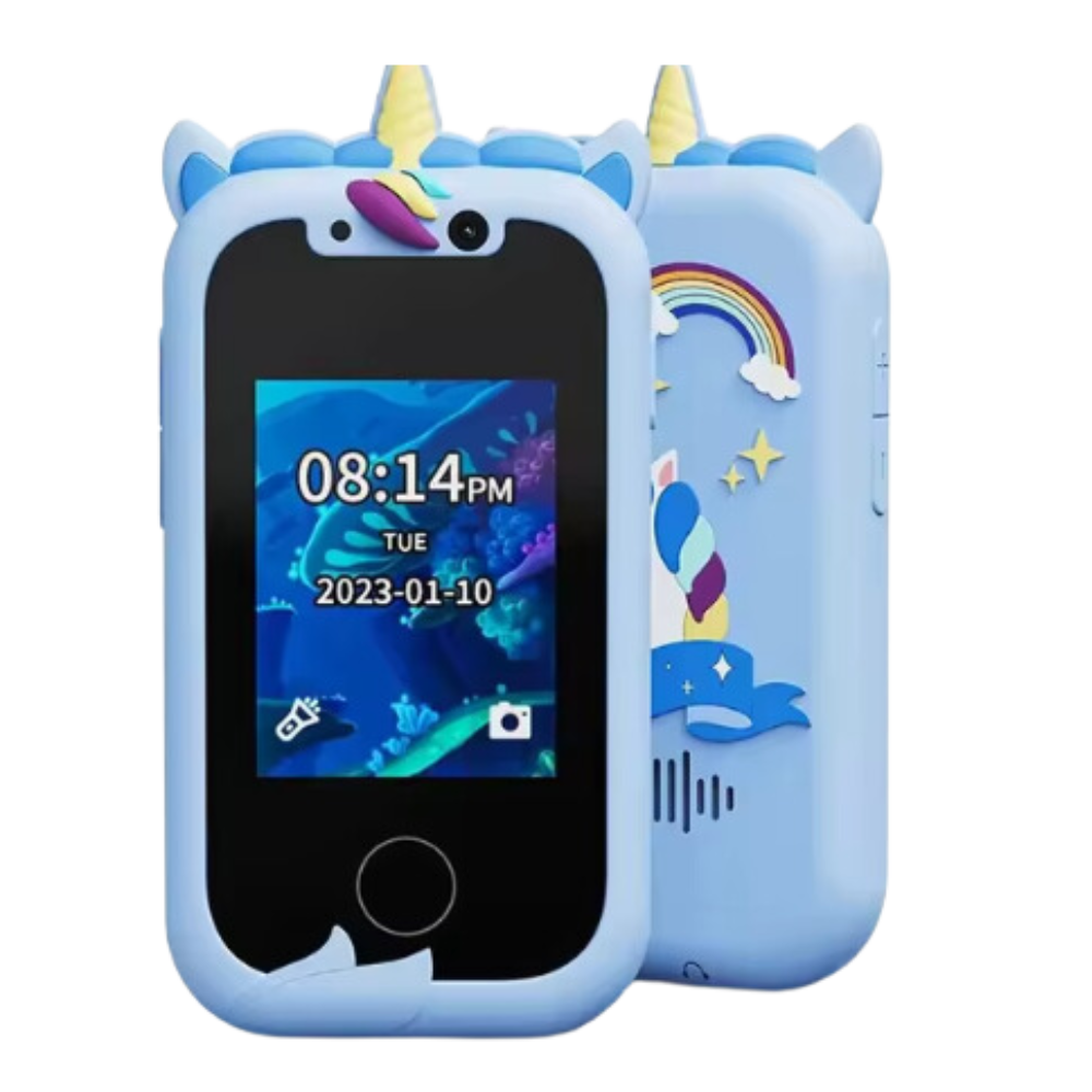 Téléphone-jouet interactif intelligent -Licorne bleue - Ozerty