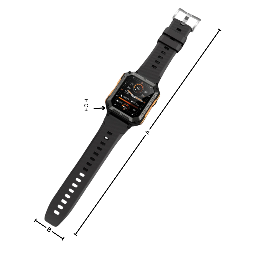 Montre connectée militaire santé - Ozerty