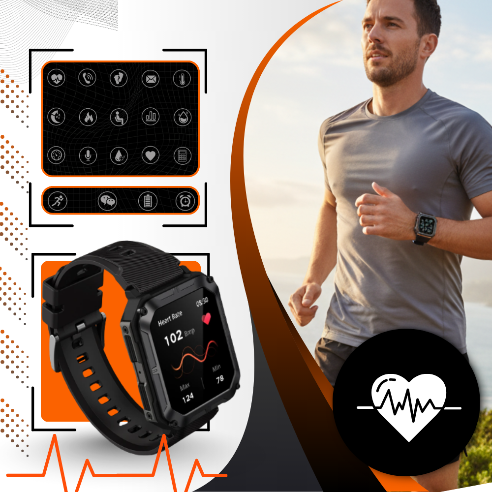 Montre connectée militaire santé - Ozerty