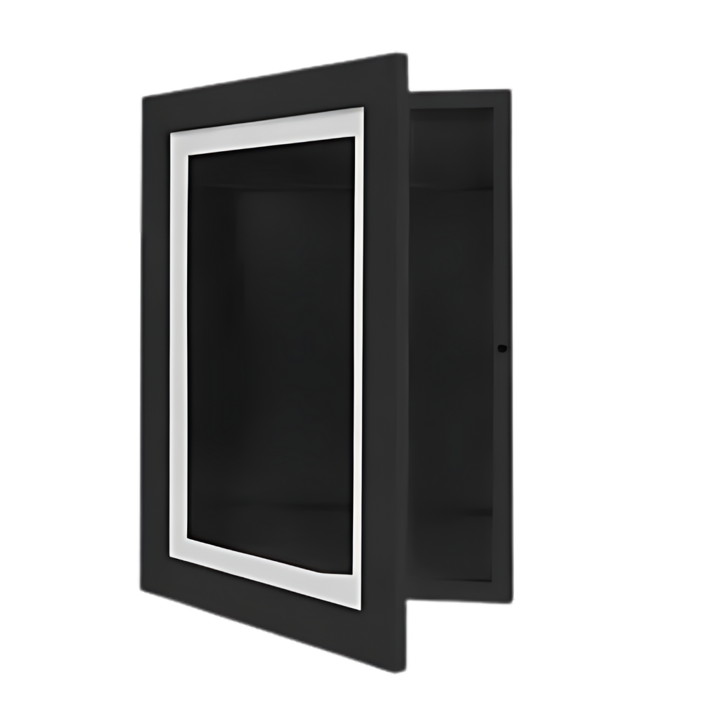 Cadres Lil Davinci à finition lisse -Noir - Ozerty