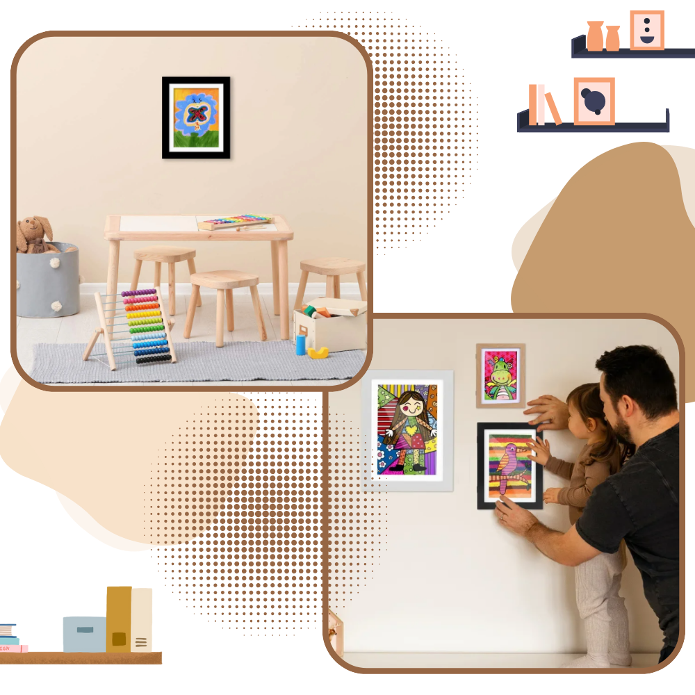 Cadres Lil Davinci à finition lisse - Ozerty