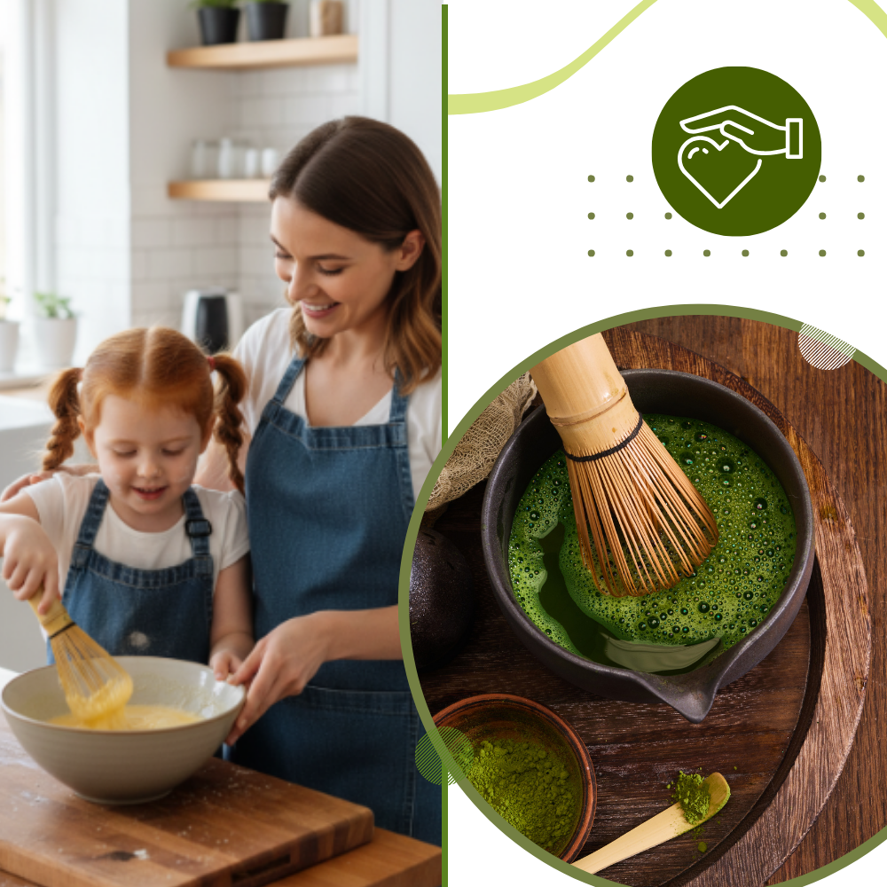 Fouet à matcha mélange lisse et homogène - Ozerty