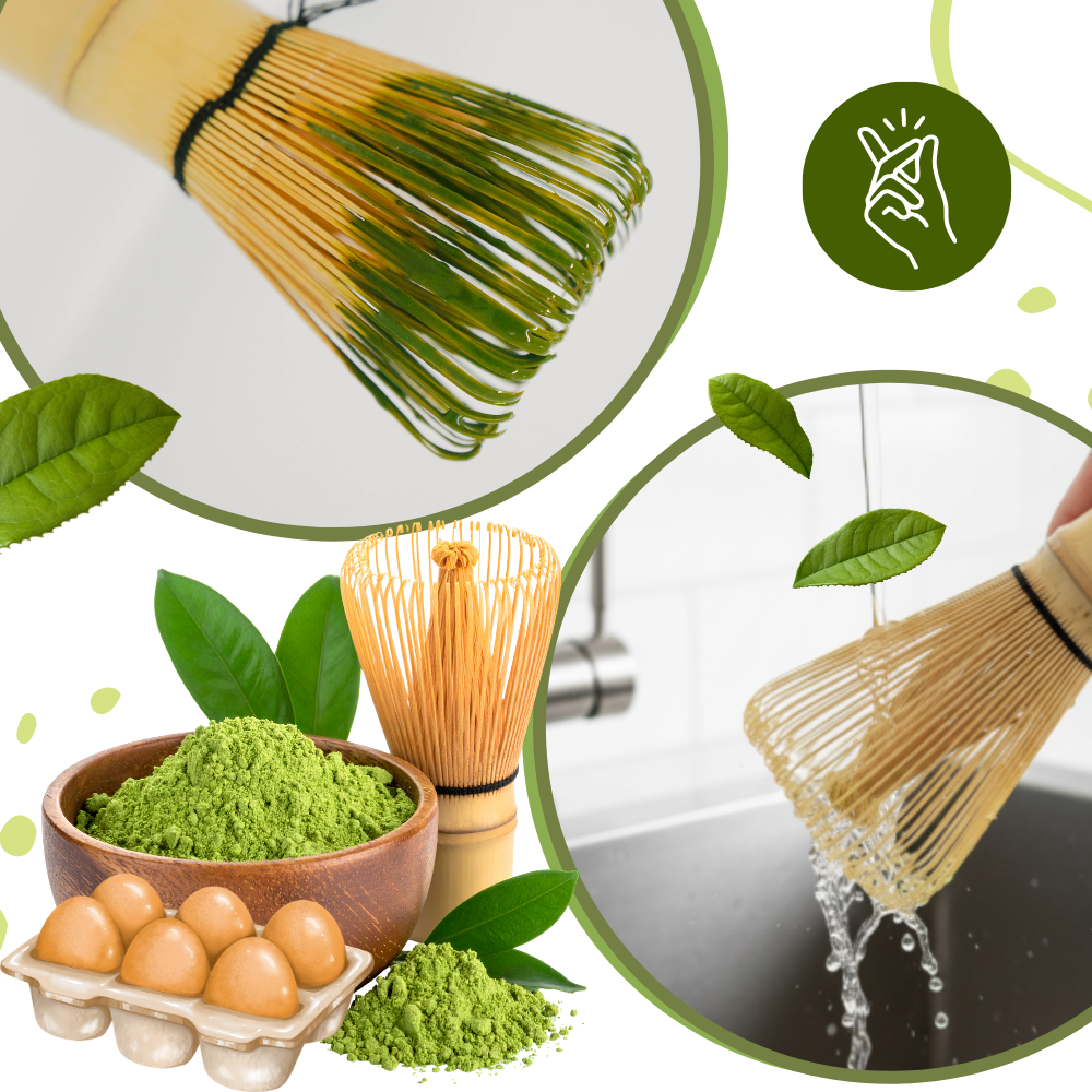Fouet à matcha mélange lisse et homogène - Ozerty