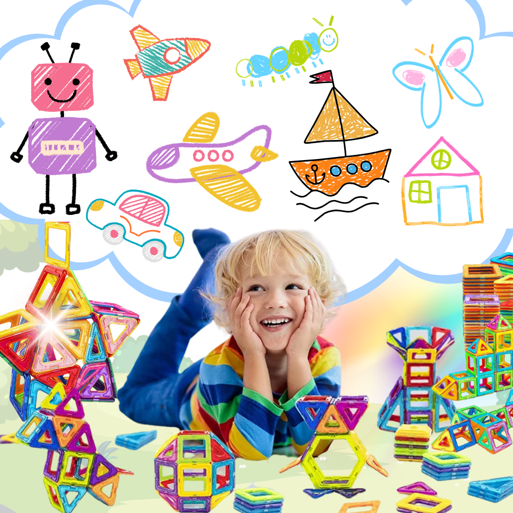 Jeu Blocs De Constructions Magnétiques - Ozerty