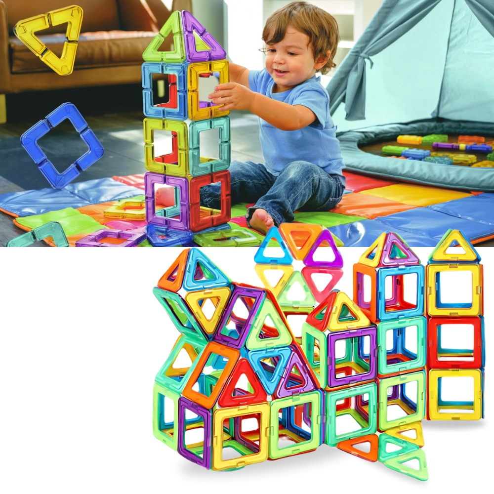 JOUET DE BLOCS DE CONSTRUCTION MAGNÉTIQUE AVEC TOYAUX ET BILLES - Toys