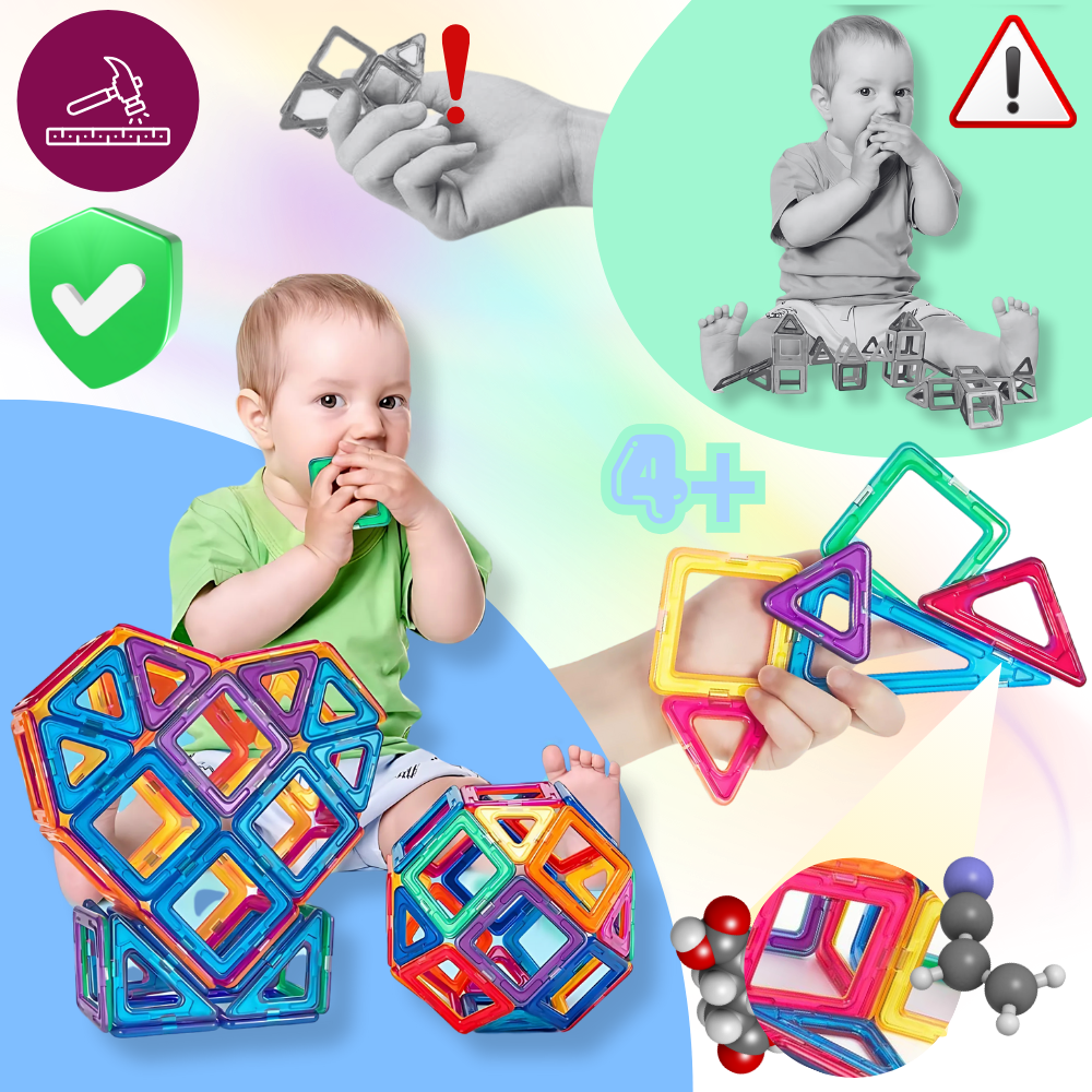 Jeu Blocs De Constructions Magnétiques - Ozerty