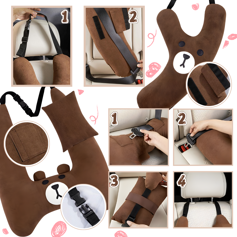 Coussin de ceinture de sécurité pour enfant - Ozerty