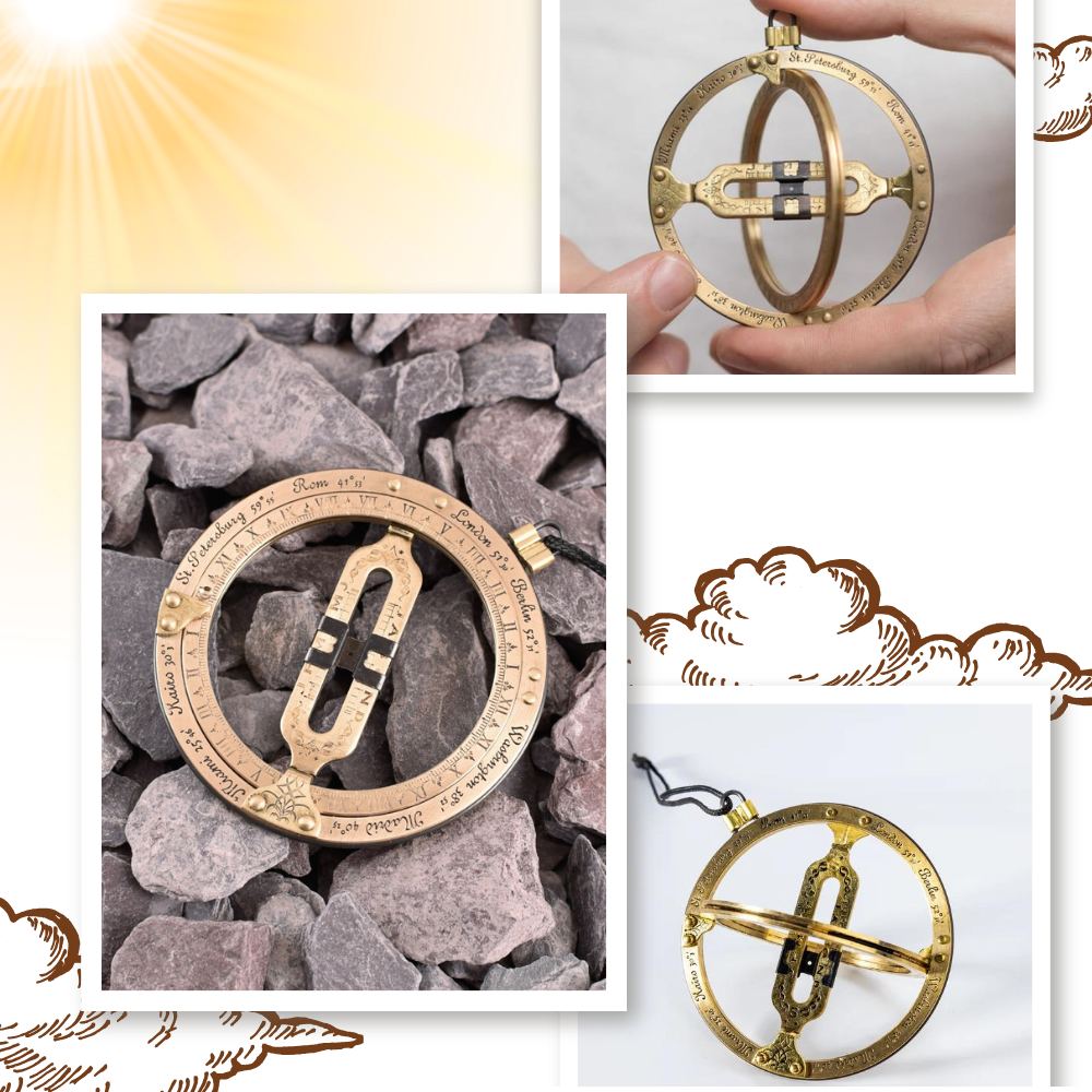 Cadran solaire de poche à précision solaire
- Ozerty