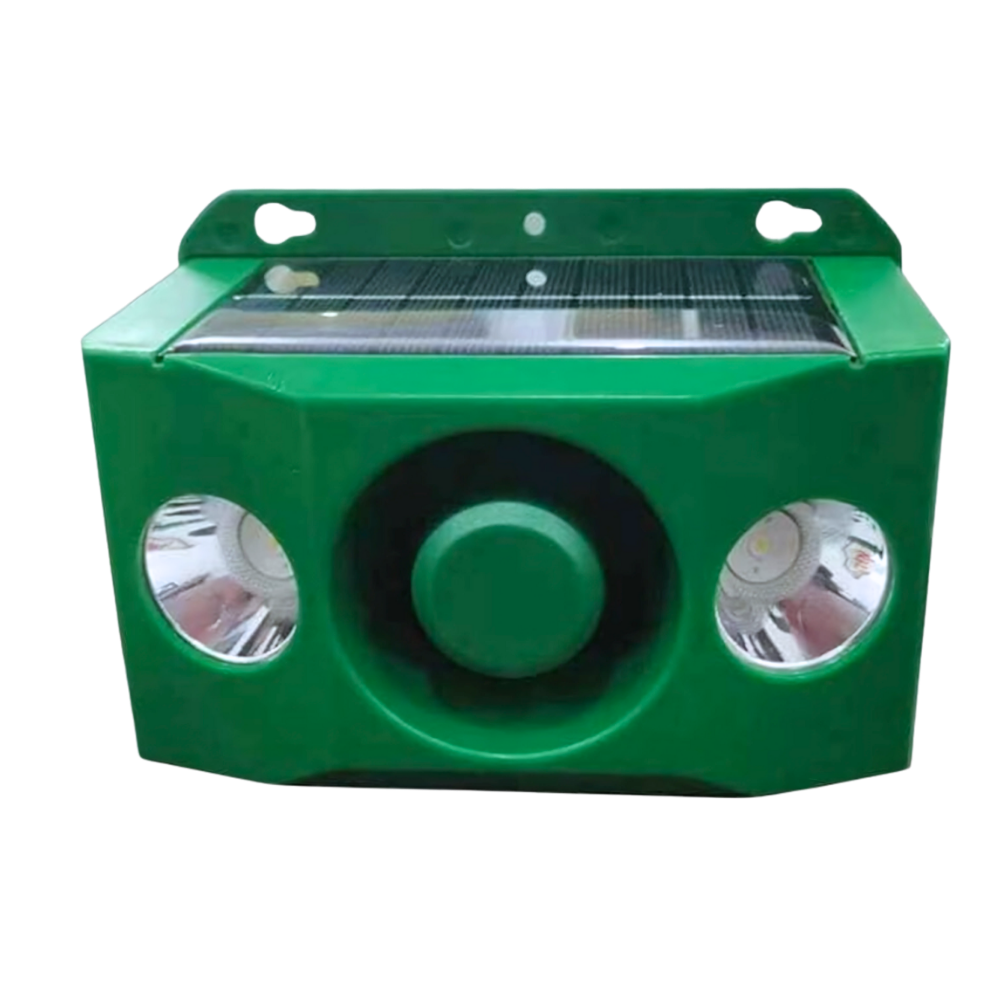 Répulsif solaire à détection de mouvement pour animaux  -2 projecteurs - Ozerty