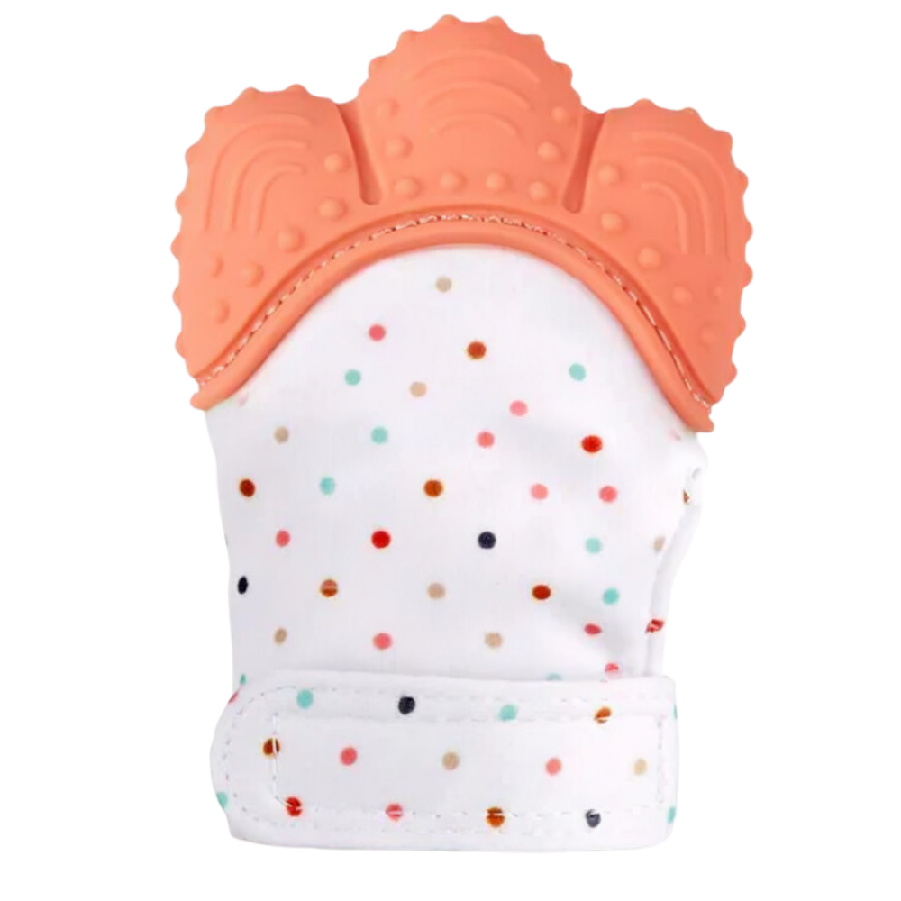 Gant de dentition apaisant
 -Orange - Ozerty