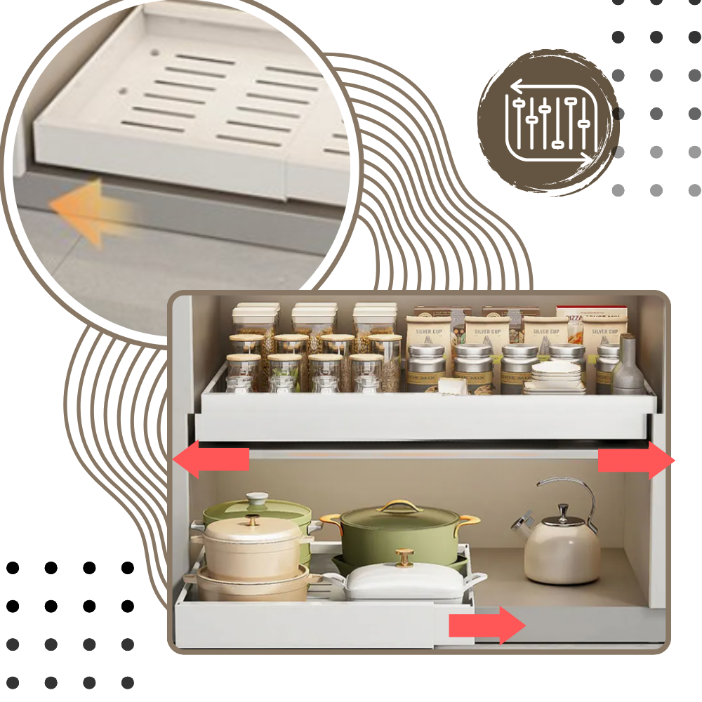 Rangement de Placard Coulissant - Ozerty