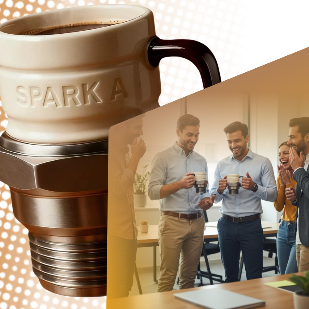 Tasse fantaisie en forme de bougie d'allumage - Ozerty