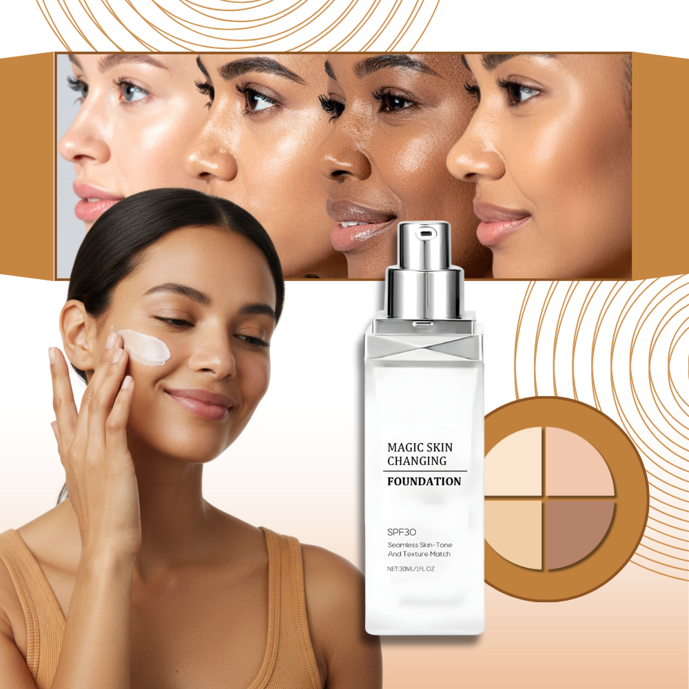 Fond de teint SPF 30 à teinte changeante - Ozerty