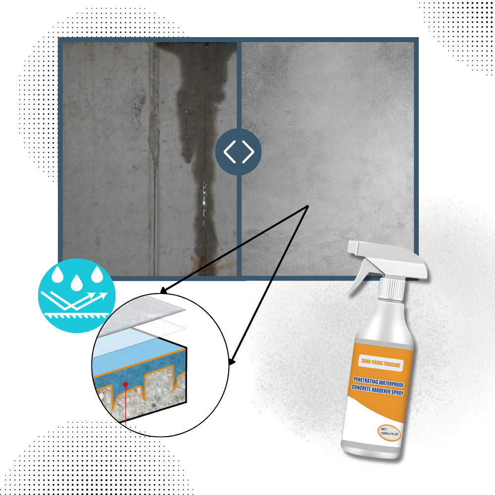 Spray durcisseur et imperméabilisant pour béton - Ozerty