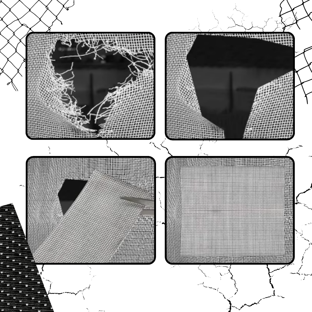 Ruban de réparation pour moustiquaire à forte adhérence - Ozerty