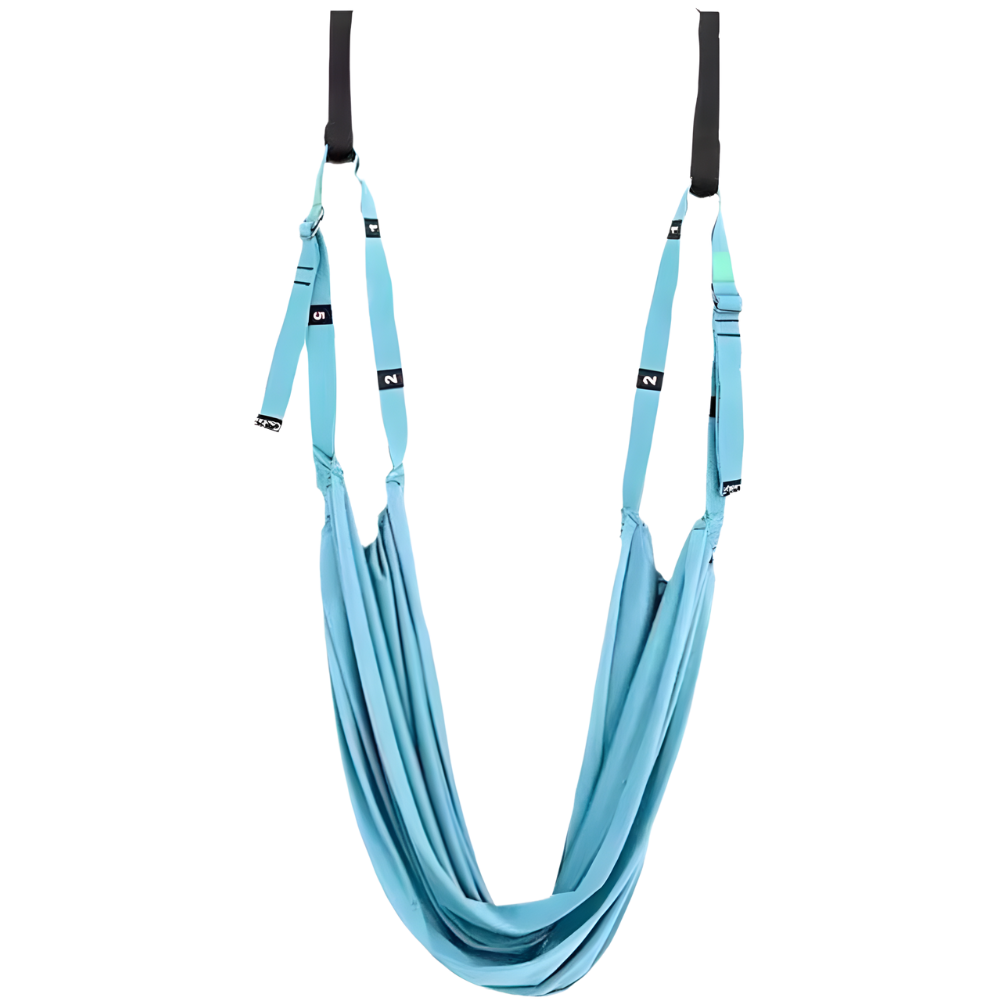 Hamac de yoga aérien solide et réglable -Bleu - Ozerty