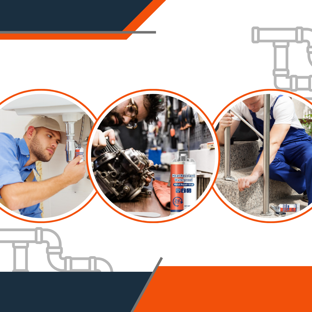 Colle à forte adhérence et étanche pour réparer le métal - Ozerty