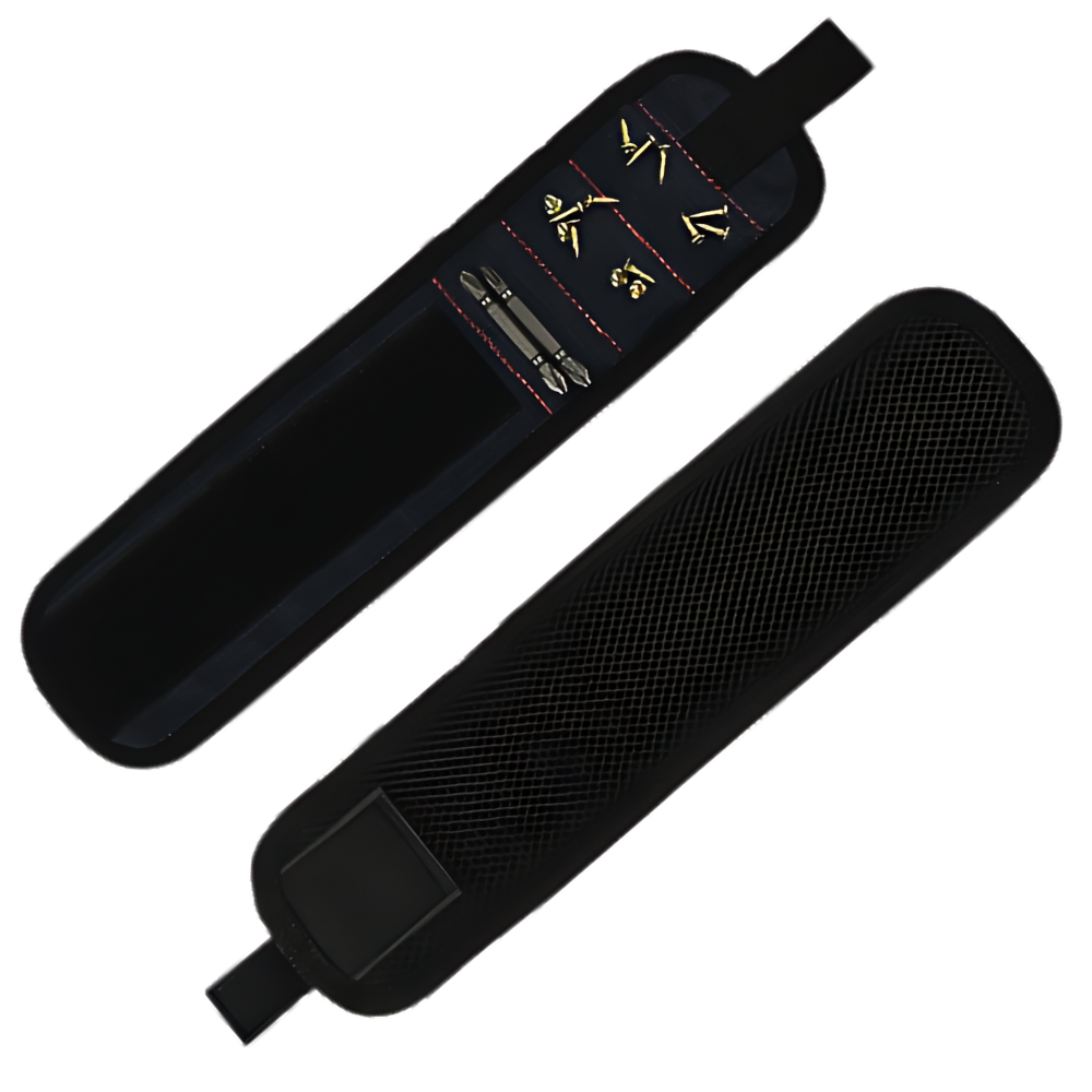 Bracelet magnétiques en tissu Oxford robuste
 -Noir - Ozerty