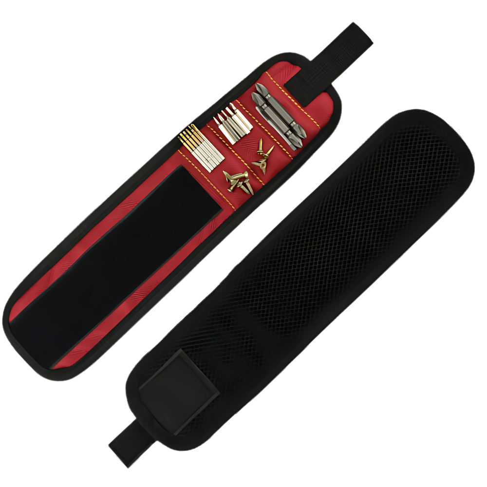 Bracelet magnétiques en tissu Oxford robuste
-Rouge - Ozerty