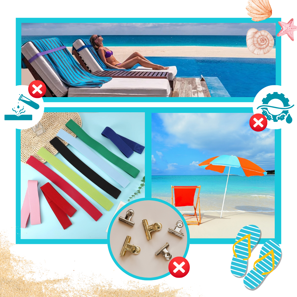 Bande élastique résistante pour serviette - Ozerty