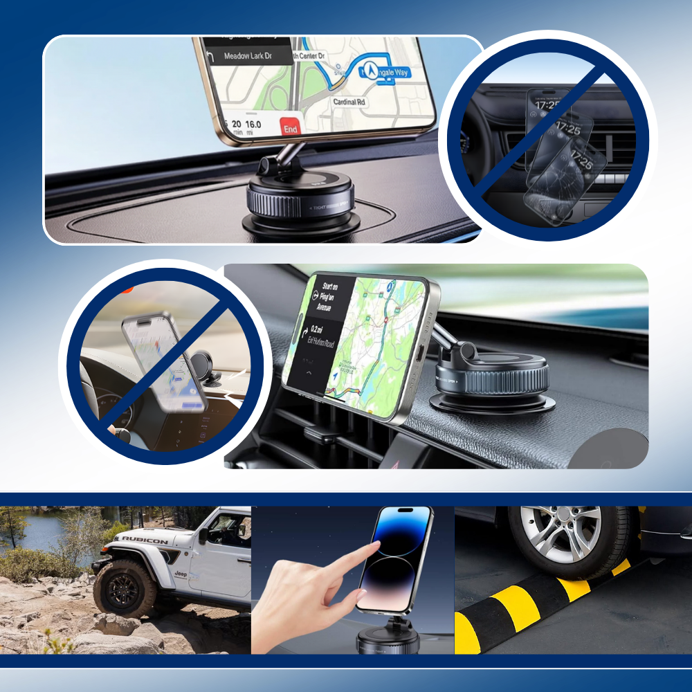 Support magnétique robuste et fiable pour téléphone - Ozerty