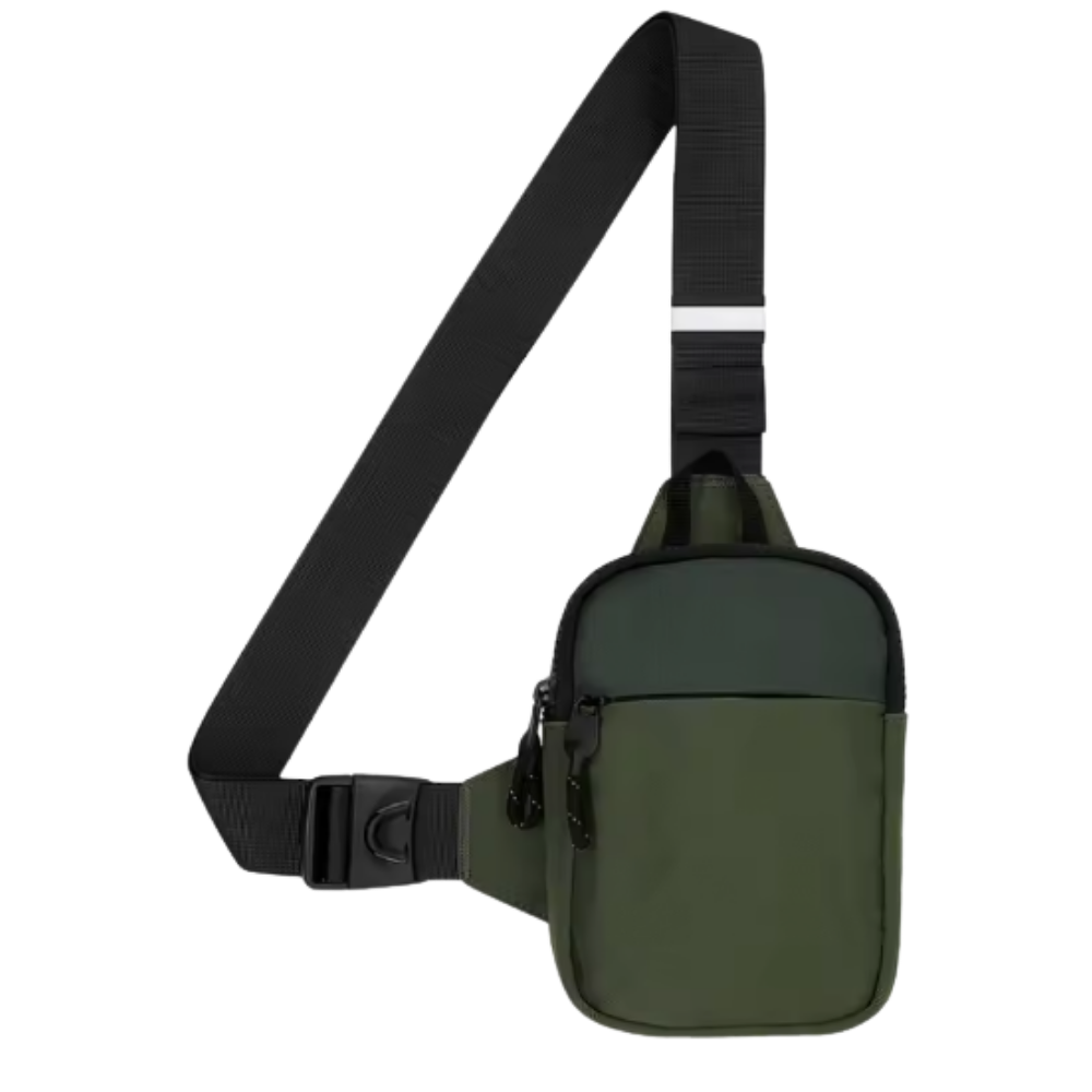 Mini sac à bandoulière élégant -Vert militaire - Ozerty