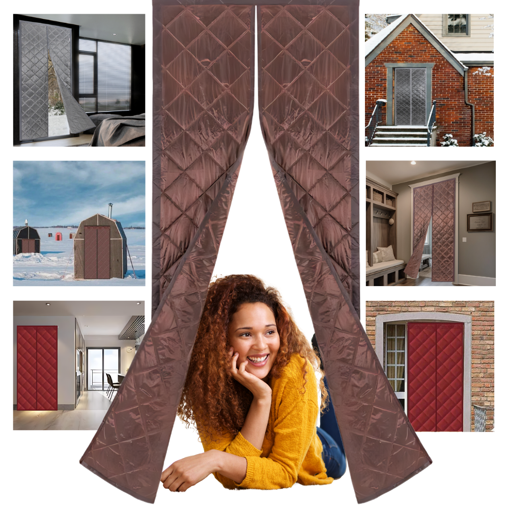 Rideau de porte élégant et thermiquement efficace
- Ozerty