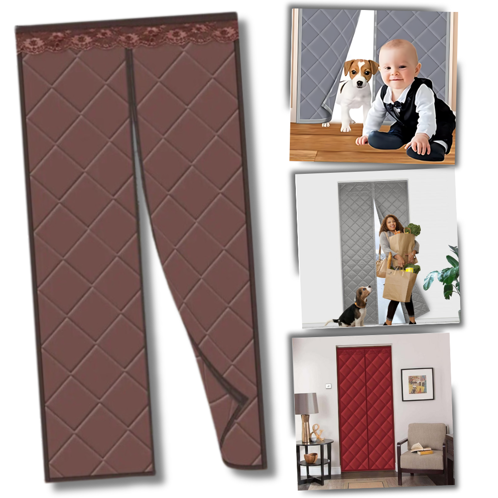 Rideau de porte élégant et thermiquement efficace
 - Ozerty