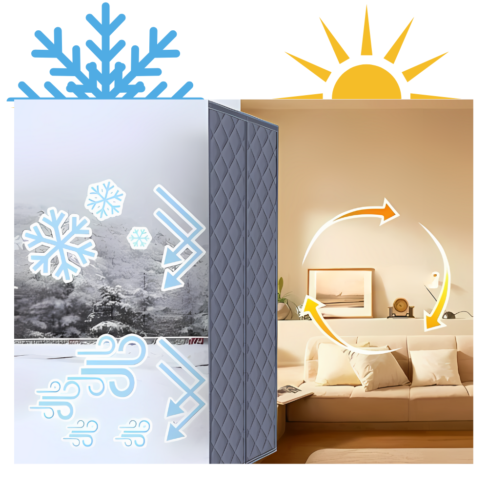 Rideau de porte élégant et thermiquement efficace
- Ozerty