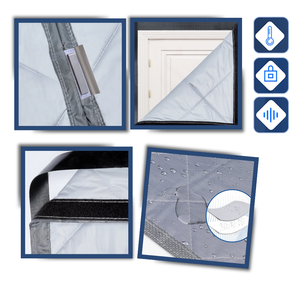 Rideau de porte élégant et thermiquement efficace
- Ozerty