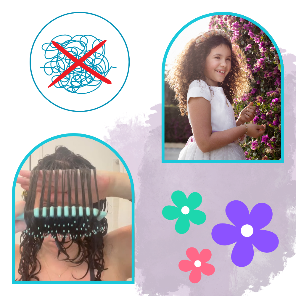 Brosse démêlante et définissante pour boucles - Ozerty